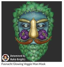 Fallout 76 Fasnacht Glowing Veggie Man Mask for PS4/PS5
