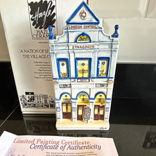 Hazle Ceramics Limited Edition Hand Painted Signed Synagogue Plaque Chanukah