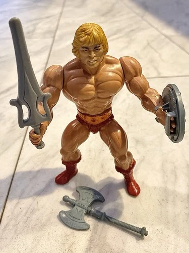 Vintage 1982 He-Man MOTU He Man. Stiff Leg Joints!  MEXICO Variant