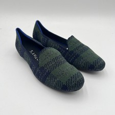 ROTHY  S The Loafer Knit Forest Tartan Limited Edition Holiday Rare Green Size 6