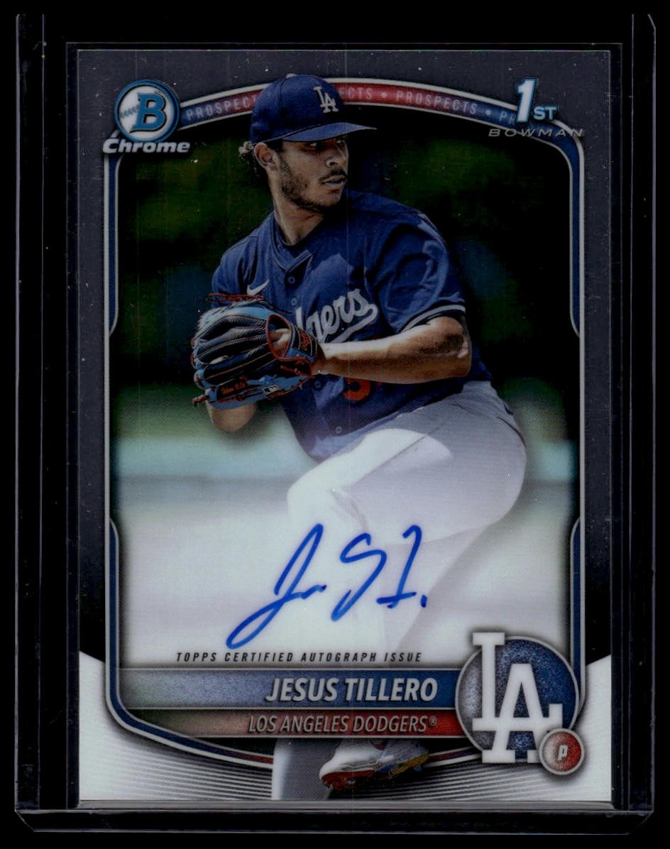 2025 Bowman #CPA-JT Jesus Tillero Chrome Prospect Autographs