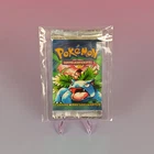 Venusaur Pokemon Base Set 1st Edition Sealed Booster Pack German