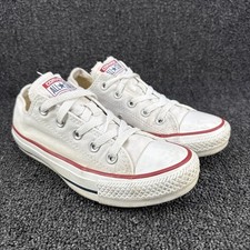 Converse Chuck Taylor All Star Lo Canvas Sneakers Women s Size US 6 White Shoes