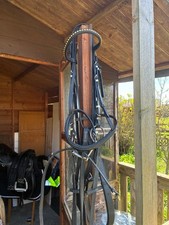 Full size bridle,Breast Plate Black Full With Martingale 5&rdquo; snaffle used once