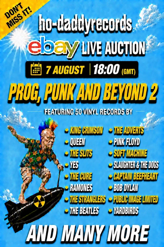 Vinyl Records - Prog, Punk  and Beyond auction 2  - King Crimson, PIL, Yes.