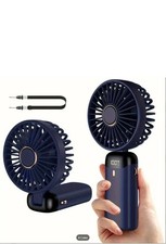 Mini Hand-held Fan Portable Folding Desk Fan Cooler Cooling USB Rechargeable