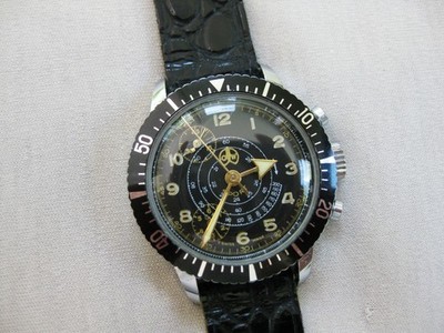 Ollech & Wajs Sport Chronograph mechanical Start/Stop R.Lapanouse SA Swiss 1960s