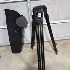 Bogen Manfrotto PRO Camera Support Tripod 3192 with Manfrotto Mbag100p Case