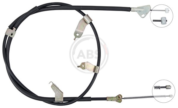Left Rear A.B.S. K16083 Cable Pull, parking brake for TOYOTA