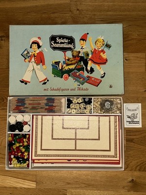 Spiele Sammlung Vintage 50er Jahre Mikado Spiele Schmidt Mensch Ärger Dich Nicht