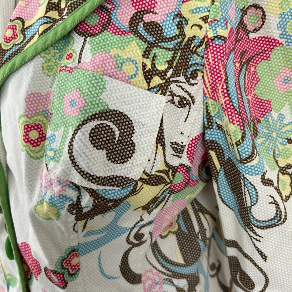 Bisou Bious Kids Long Sleeve Blazer Jacket Artsy Y2k Blazer Whimsy Size 14 - Image 4 of 4