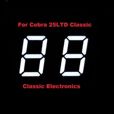 0.4" .4" Cobra 25LTD Classic White  2-Digit LED Channel Display Common Cathode