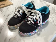 Heelys Youth Size 1 youth Smiley Colorful Lace Black Shoes Pro 20 Prints Emojis