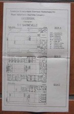 BARNEVELD (KNSM) RARE c1930 DECK PLAN