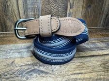 Zep-Pro Stretch Belt Men's Sz 44  Blue Stripe Made in USA