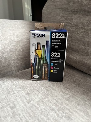 Epson - T822 3-Pack Standard Capacity BLACK/CYAN/MAGENTA Ink Cartridges