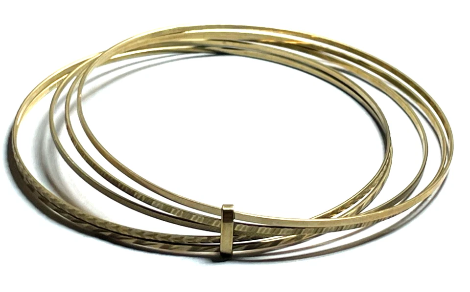 333 Gold 8 K Gelbgold 5 in 1 Armreifen Armreif Armschmuck klassisch elegant - Bild 4 von 4