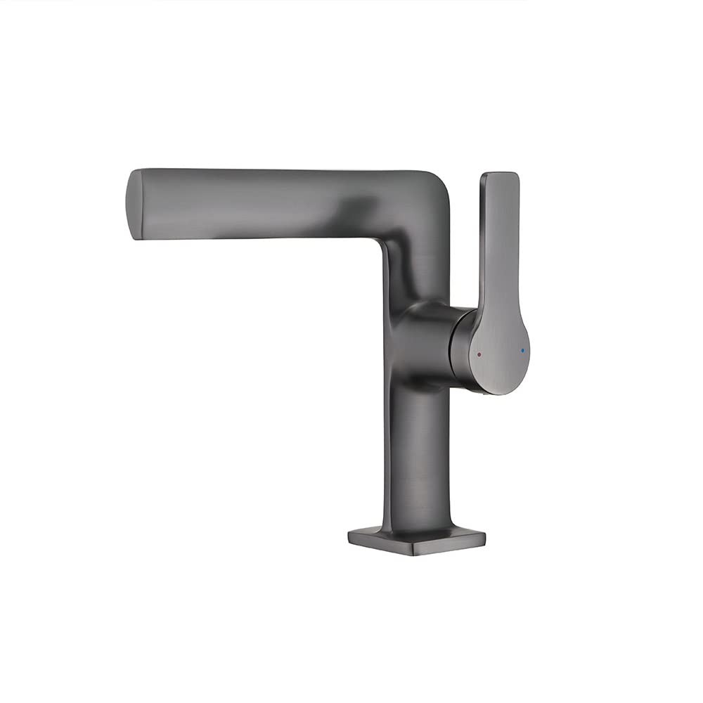 Robinet lavabo gris métal pour transformer votre routine bien-être