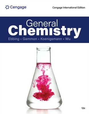 GENERAL CHEMISTRY CENGAGE INTERNATIONAL by EBBING, DARRELL D. Hardback Self Help