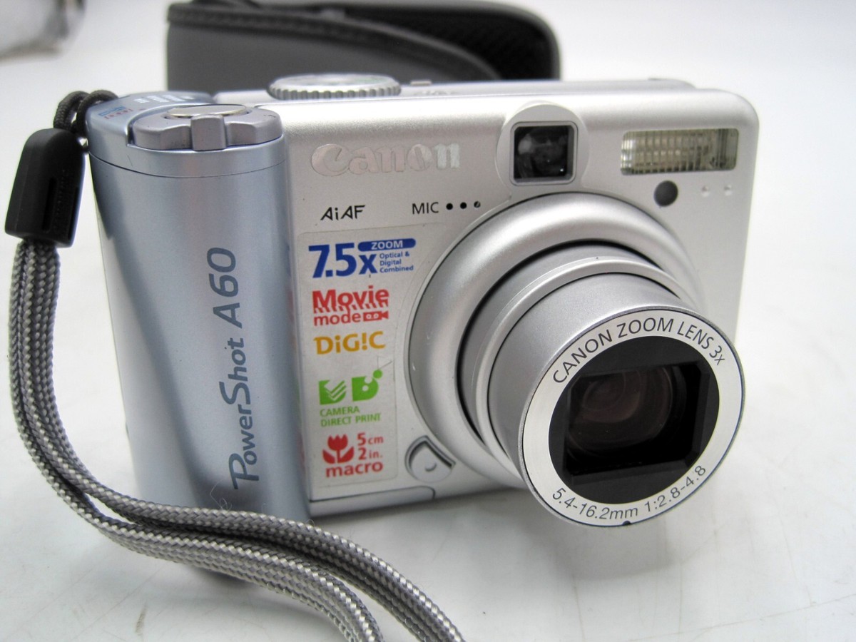 Canon PowerShot A60 2.0MP Digital Camera Silver - PLEASE READ