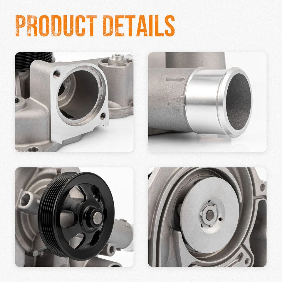 Water Pump For 2011-2020 Jeep Grand Cherokee Dodge Charger Chrysler 300 5.7/6.4L Foto 3 de 4