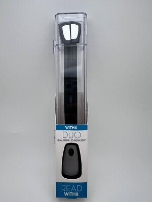 WITHit Clip On Duo Reading Light   Black