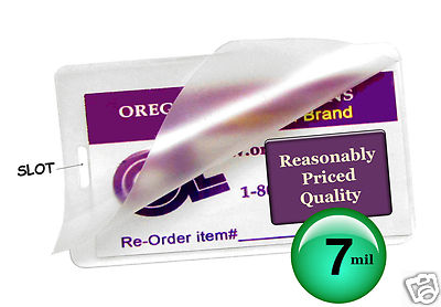 500/pack 7 Mil Luggage Tags Hot Laminating Pouches 2-1/2 x 4-1/4 Pre-Slotted