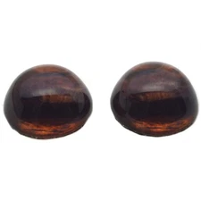 Pair High Dome Brown Horse Half Sphere Glass Eyes for Taxidermy Jewelry Art