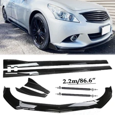 Front Bumper Lip Spoiler Chin Splitter Bod Kit Glossy Black For Nissan Altima