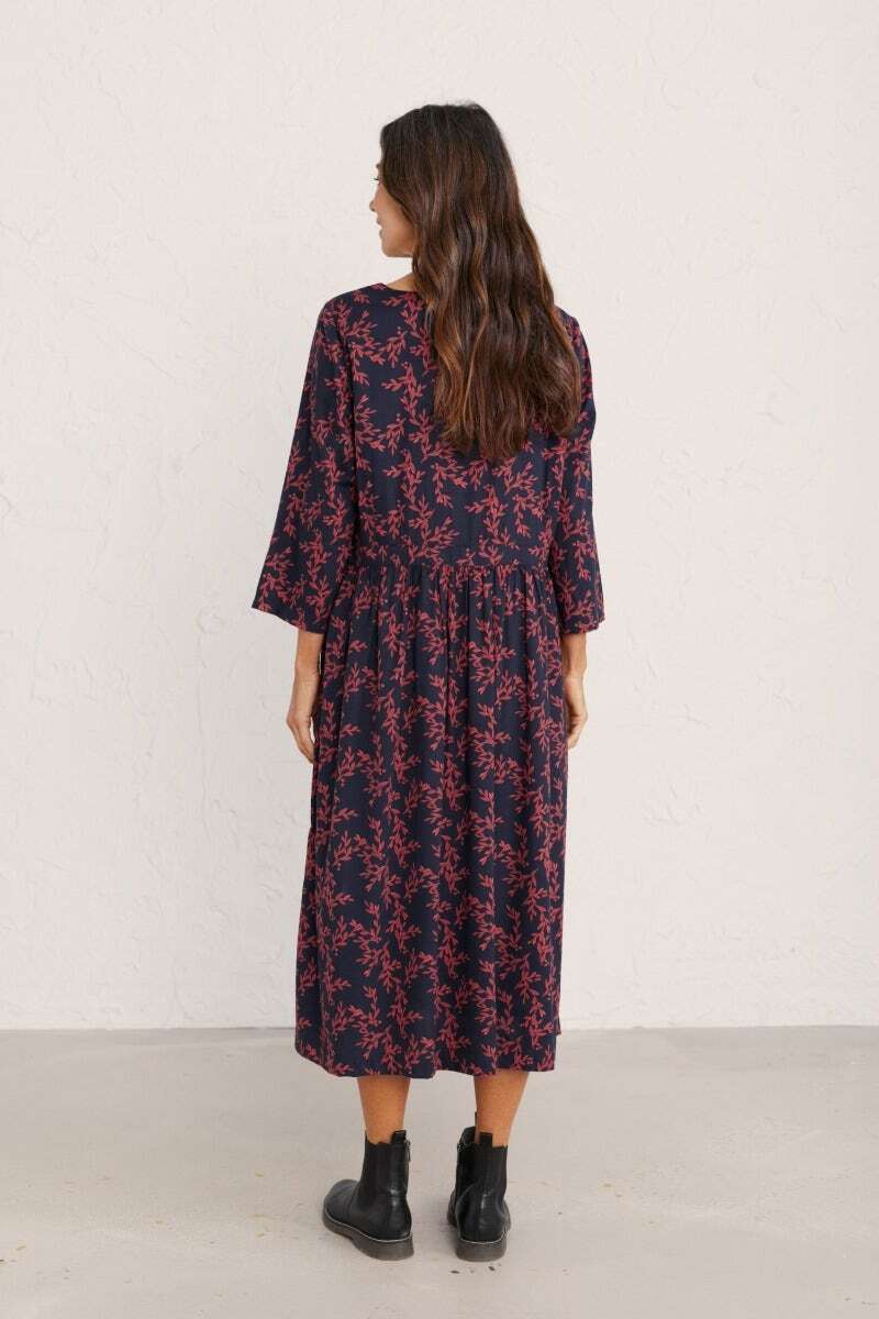 Seasalt Women's Dress navy Forestry Midi Dress Petite Berry Twig