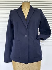 GAP Classic Ponte-Knit Blazer for Women Size 02 Color Navy