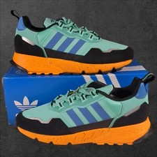 Adidas ZX 1K Boost Seasonality Men's 11 Shoes Acid Mint Orange Sneakers GX6568