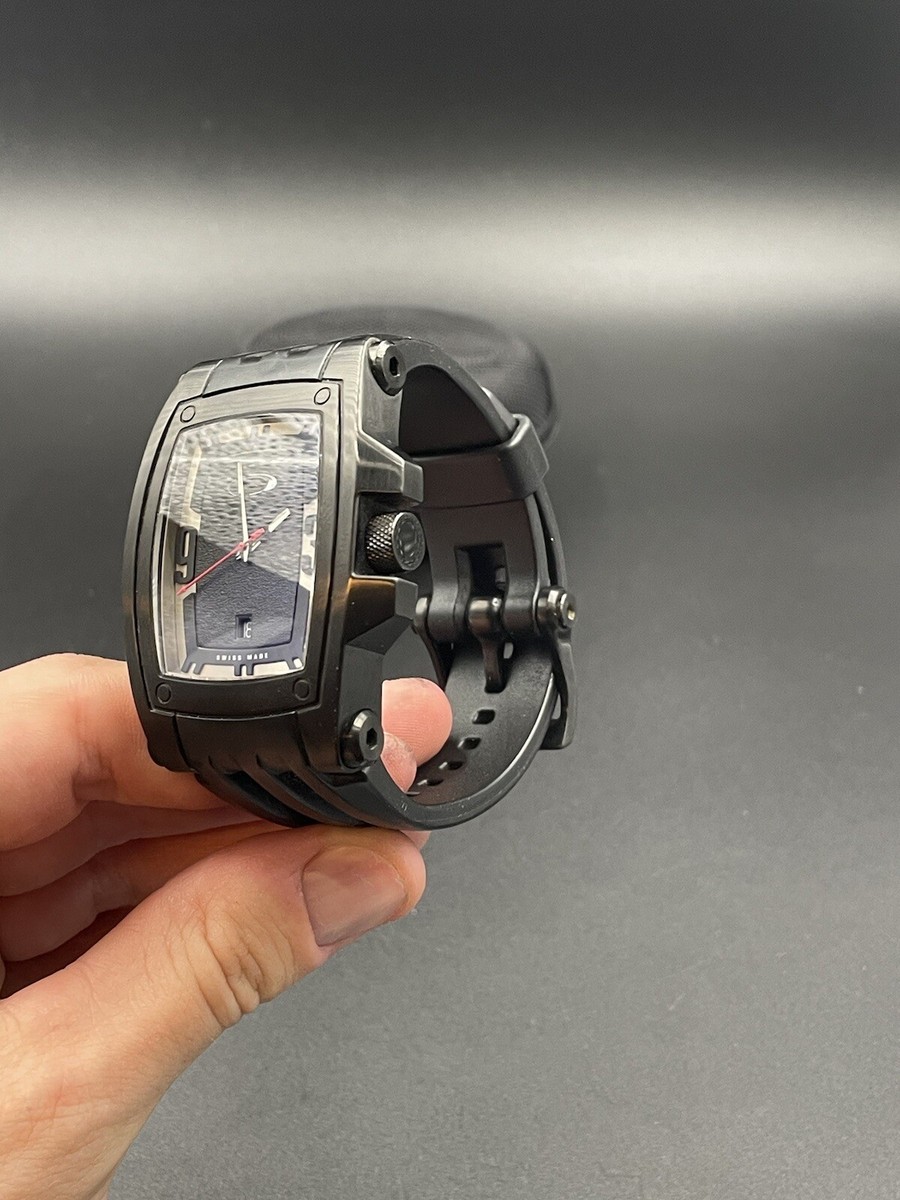 Oakley Warrant Stealth Black w/ Black Watch | eBay