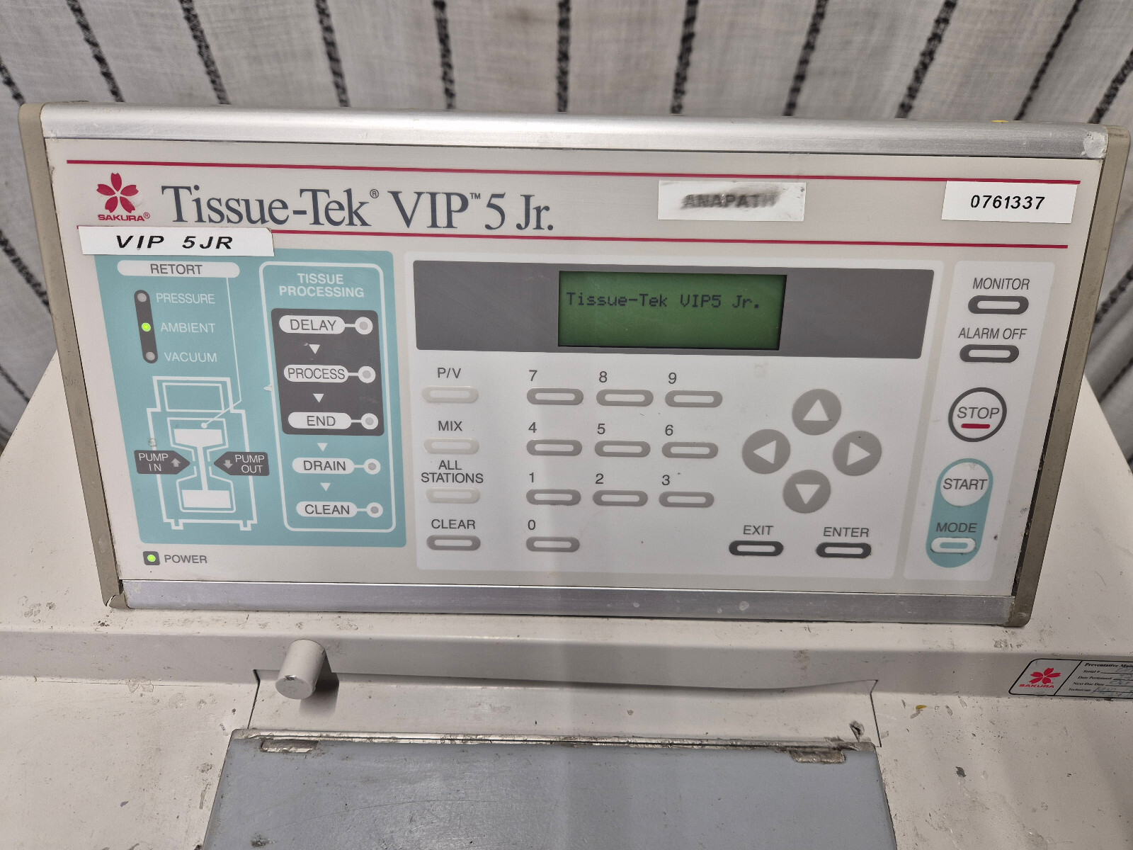 SAKURA TISSUE-TEK VIP 5 Jr Vacuum Infiltration Tissue Processor | eBay