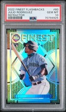 2022 Topps Finest Flashbacks JULIO RODRIGUEZ Rookie RC Refractor PSA 10 Gem Mint