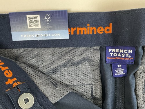 French Toast Youth Boys Navy Blue Performance Short Size 12 New With Tags - Picture 9 of 16