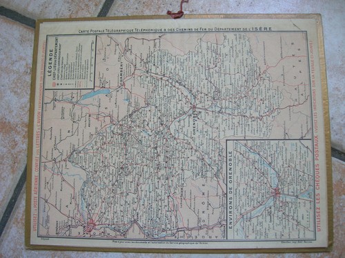 ALMANACH POSTES ET TELEGRAPHES 1937 ( PATURAGE ET VERGER NORMAND ) ISERE (oh) - Picture 2 of 2