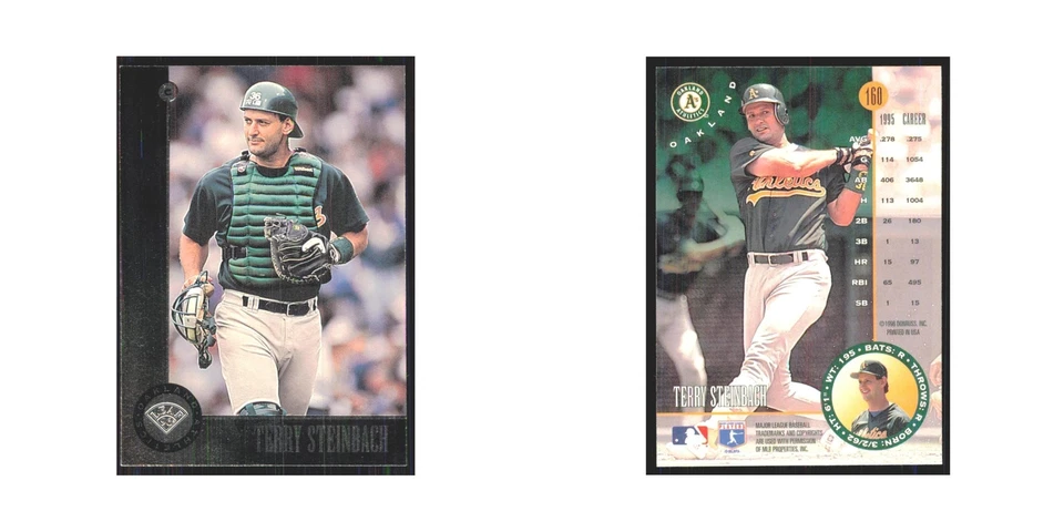 1996 Leaf Terry Steinbach Athletics #160 - Image 3 of 3