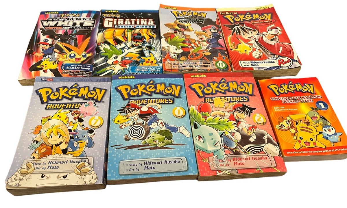 Pokémon Adventures Mangas English Lot 8 Books VizKids Hidenori