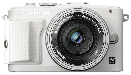 OLYMPUS Mirrorless SLR PEN Lite E PL6 EZ LKIT WHT 16.05MP Lens Kit White - Afbeelding 1 van 1