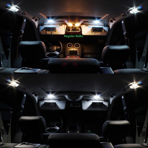 16 x White LED Interior Light Package For 2009 - 2017 Infiniti FX35 QX70 + TOOL - Picture 6 of 7