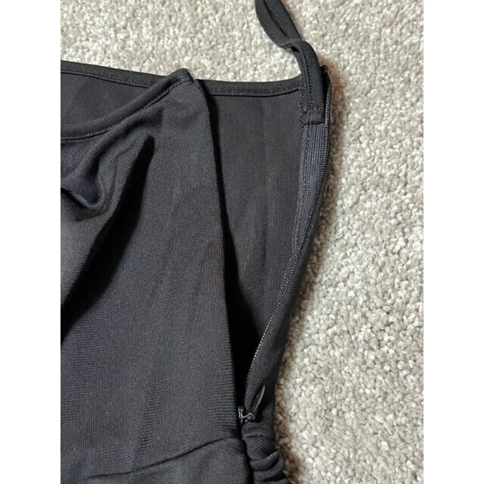 Sexy Vestido Vintage Años 90 Y2K Para Mujer 2 Vainas Acanalado Un Hombro WItchy Hada Oscura Foto 3 de 4