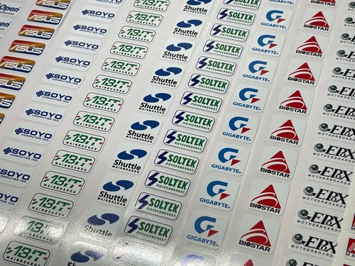 Motherboard ABIT Asus TYAN Shuttle SOYO Epox Vintage Computer Case Badge Sticker