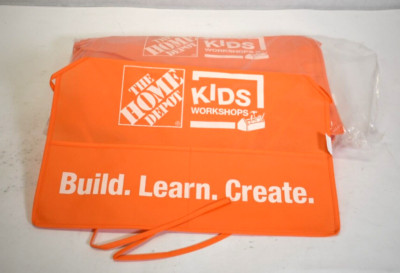 The Home Depot Kids Workshops Apron Kids Size Build Learn Create 2 Pack