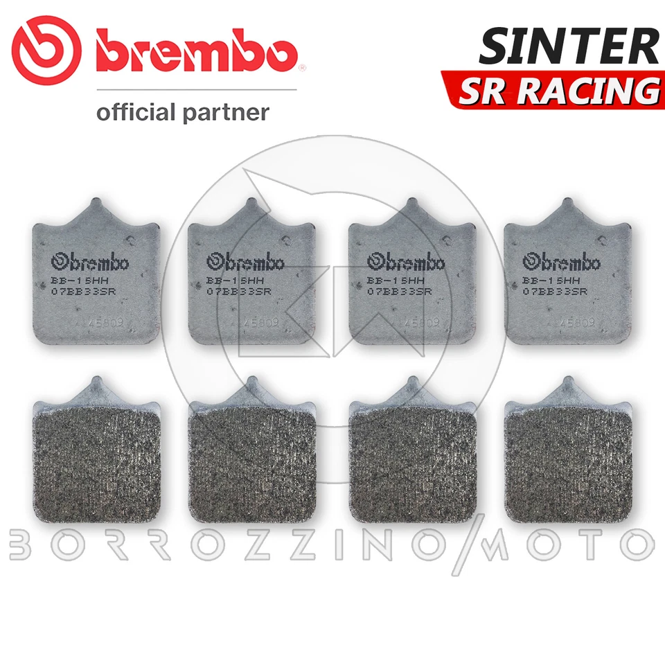 8 PASTIGLIE FRENO ANTERIORI BREMBO SINTERIZZATE 07BB33SC DUCATI 999 XEROX 2012 Foto 2 de 4