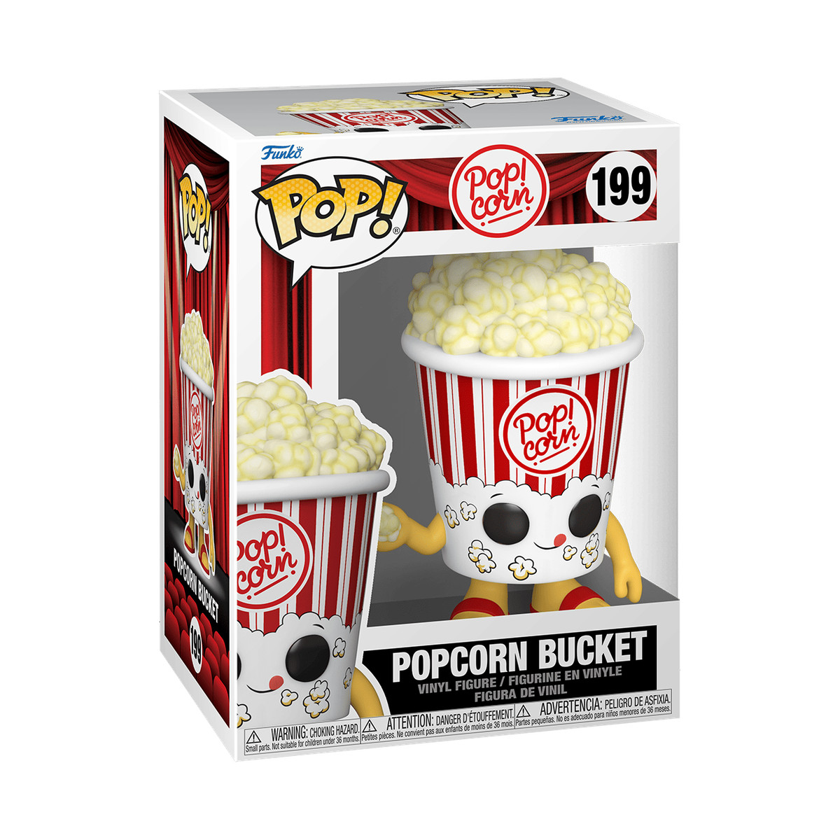 Popcorn Bucket POP Vinyl Figure #199 Funko Theaters