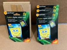 SpongeBob Squarepants 6 Nickelodeon TV Episodes Digital Video Cards (4) Sealed