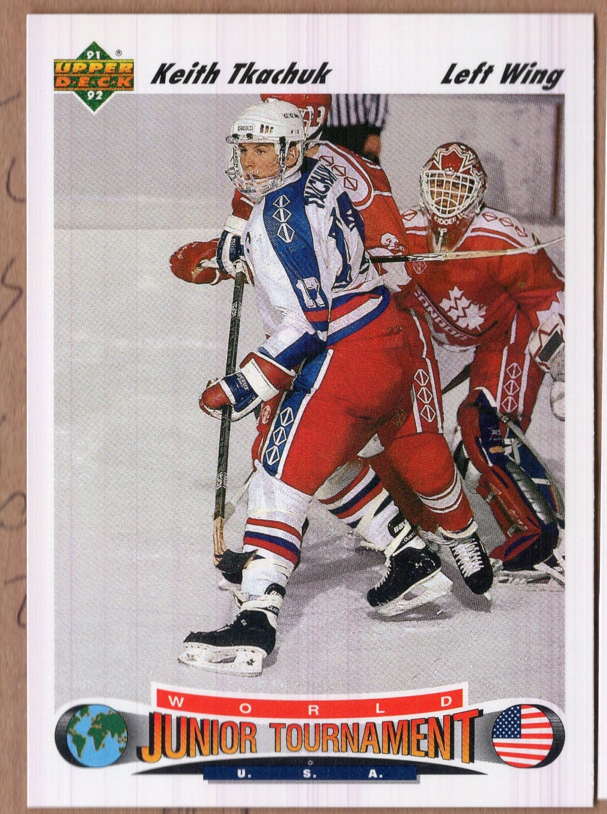 KEITH TKACHUK 1991/92 UD Upper Deck #698 ROOKIE CARD COYOTES BLUES HOF? WALT!