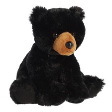 Aurora - 11" Black Bear Cuddly Stuffed Animal