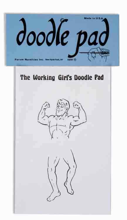 The Working Girl's Doodle Pad Stationery Paper Novelty Joke Naughty Naked  Man